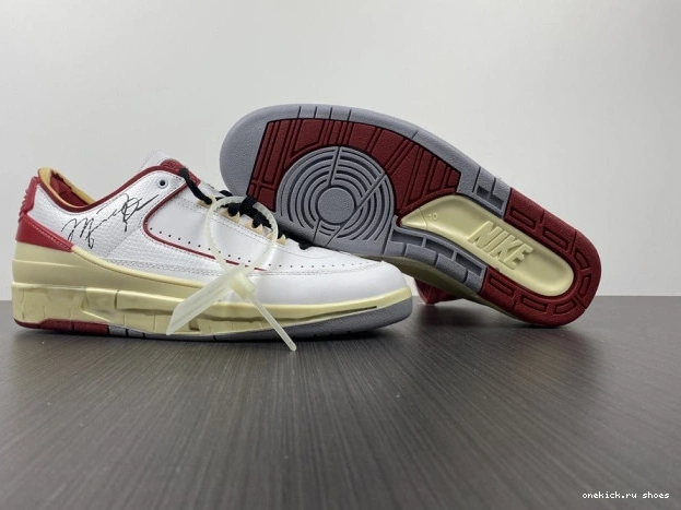 Rep White 2 Off-White Jordan DJ4375-106 Low Red Retro SP 0610